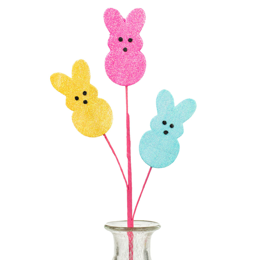 24" Glitter Sugar Bunny Spray Item Number: MN0128