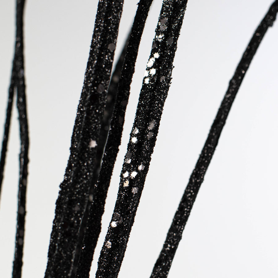 32" Glitter Sword Grass Spray: Black Lifestyle Photo