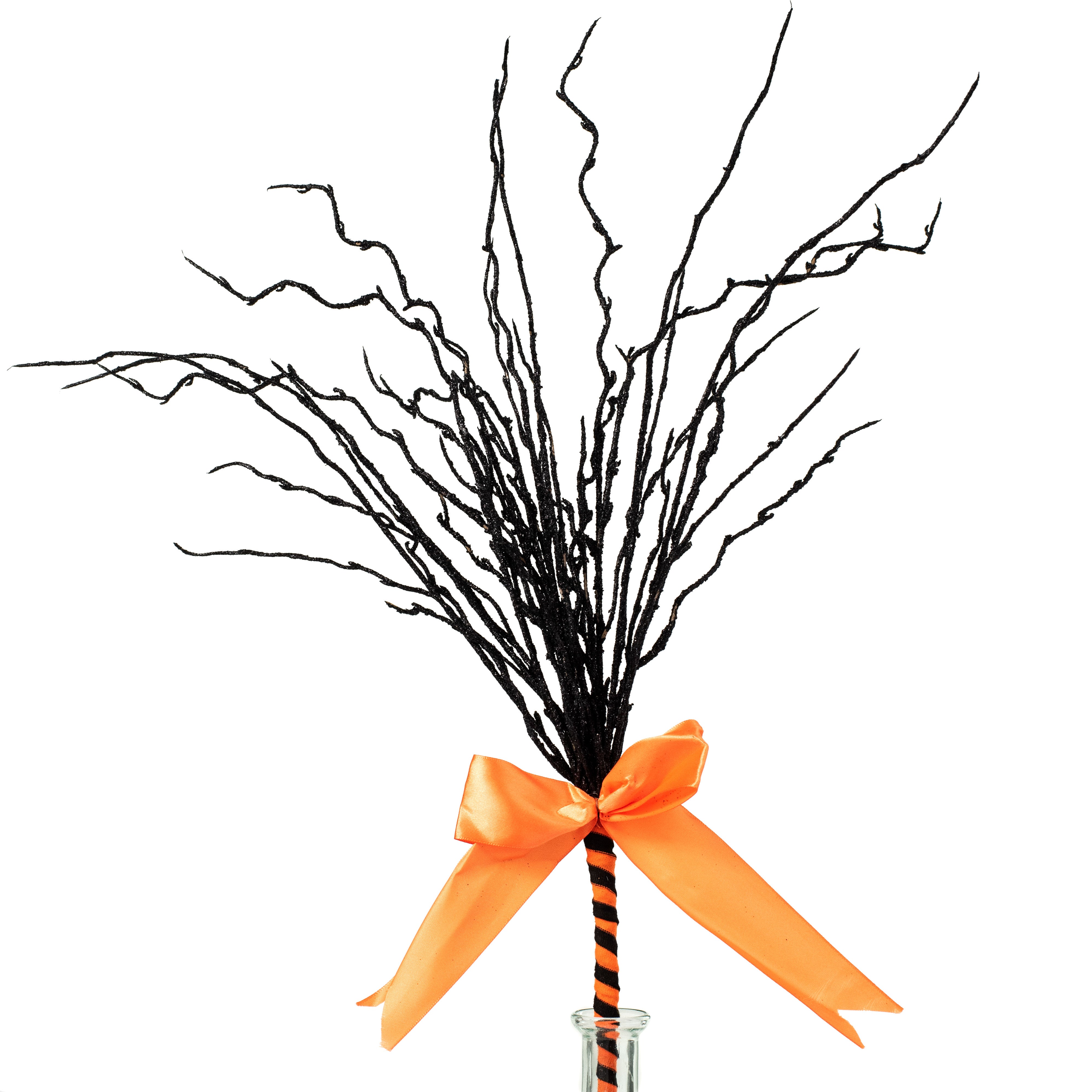24" Glitter Twig Broom detail photo 3