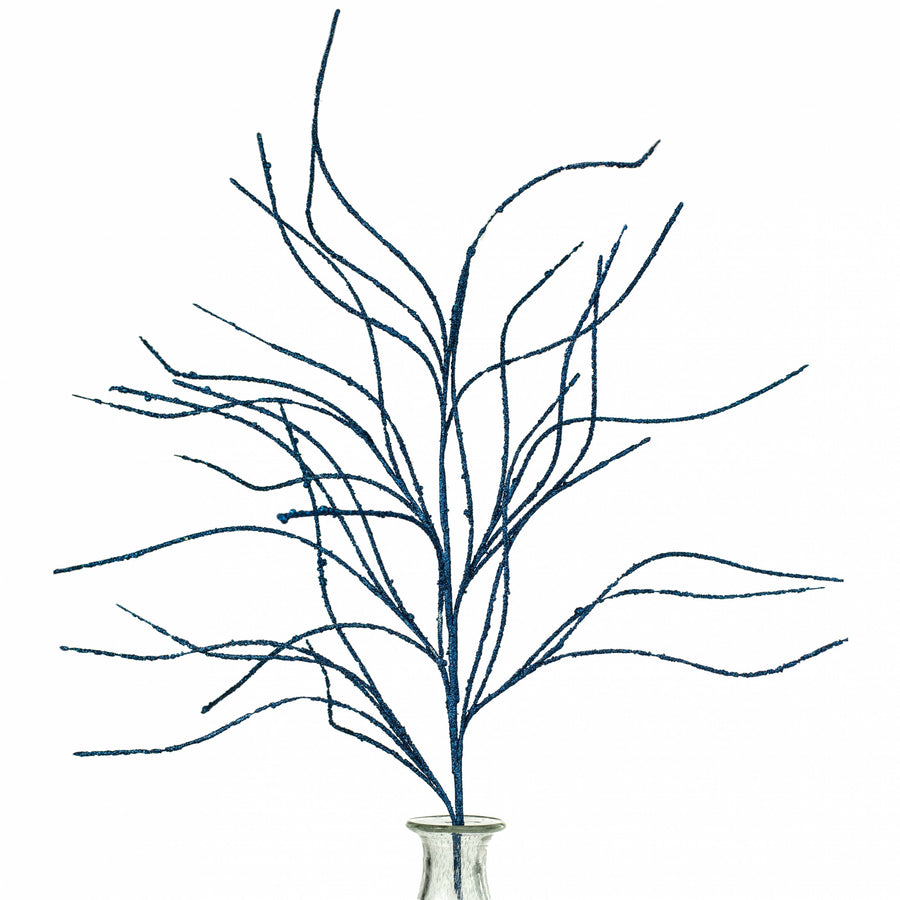 43" Glitter Twig Spray: Blue Item Number: 84098BL