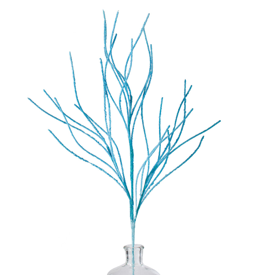 30" Glitter Twig Spray: Blue Item Number: 85717BL