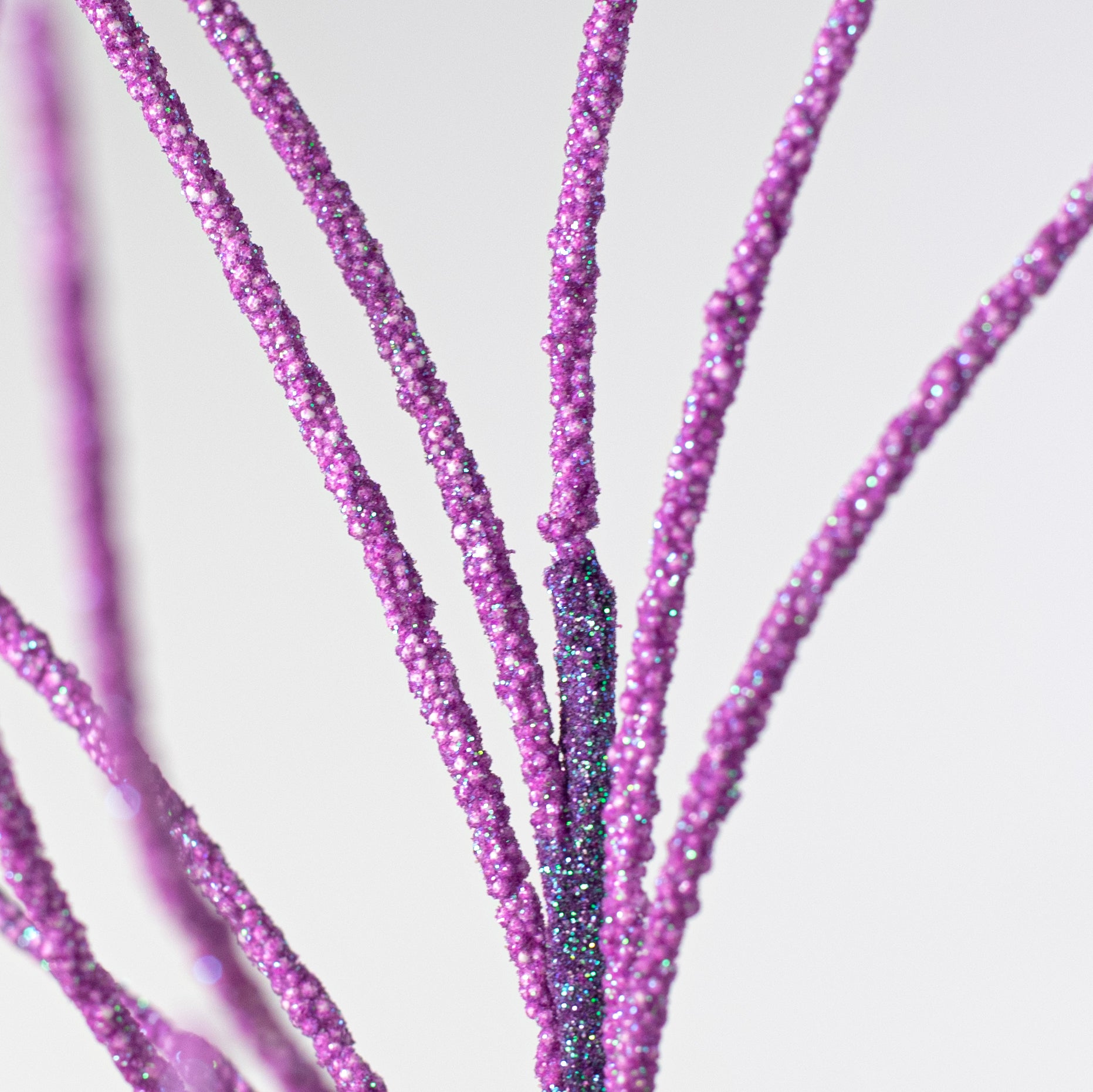 30" Glitter Twig Spray: Purple Lifestyle Photo