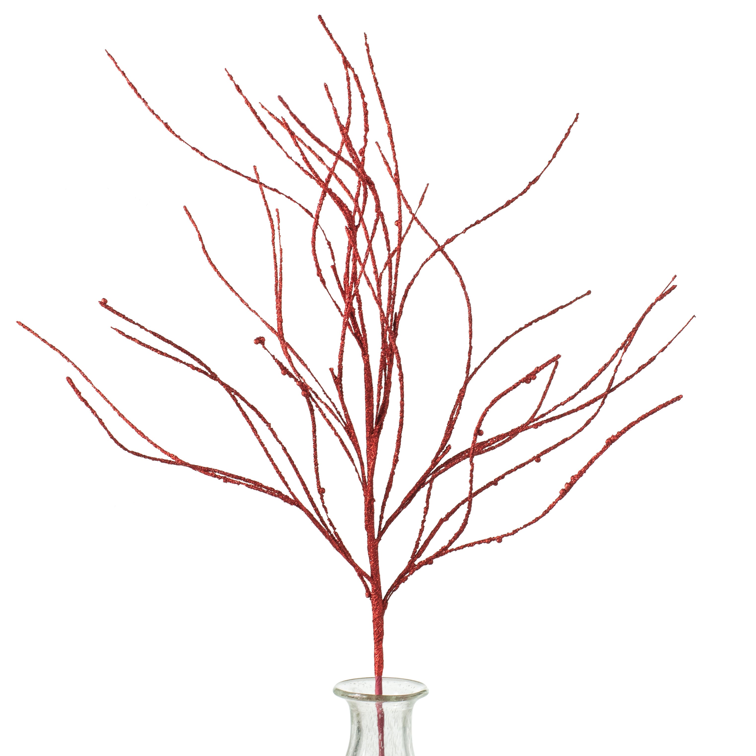 43" Glitter Twig Spray: Red Item Number: 84098RD