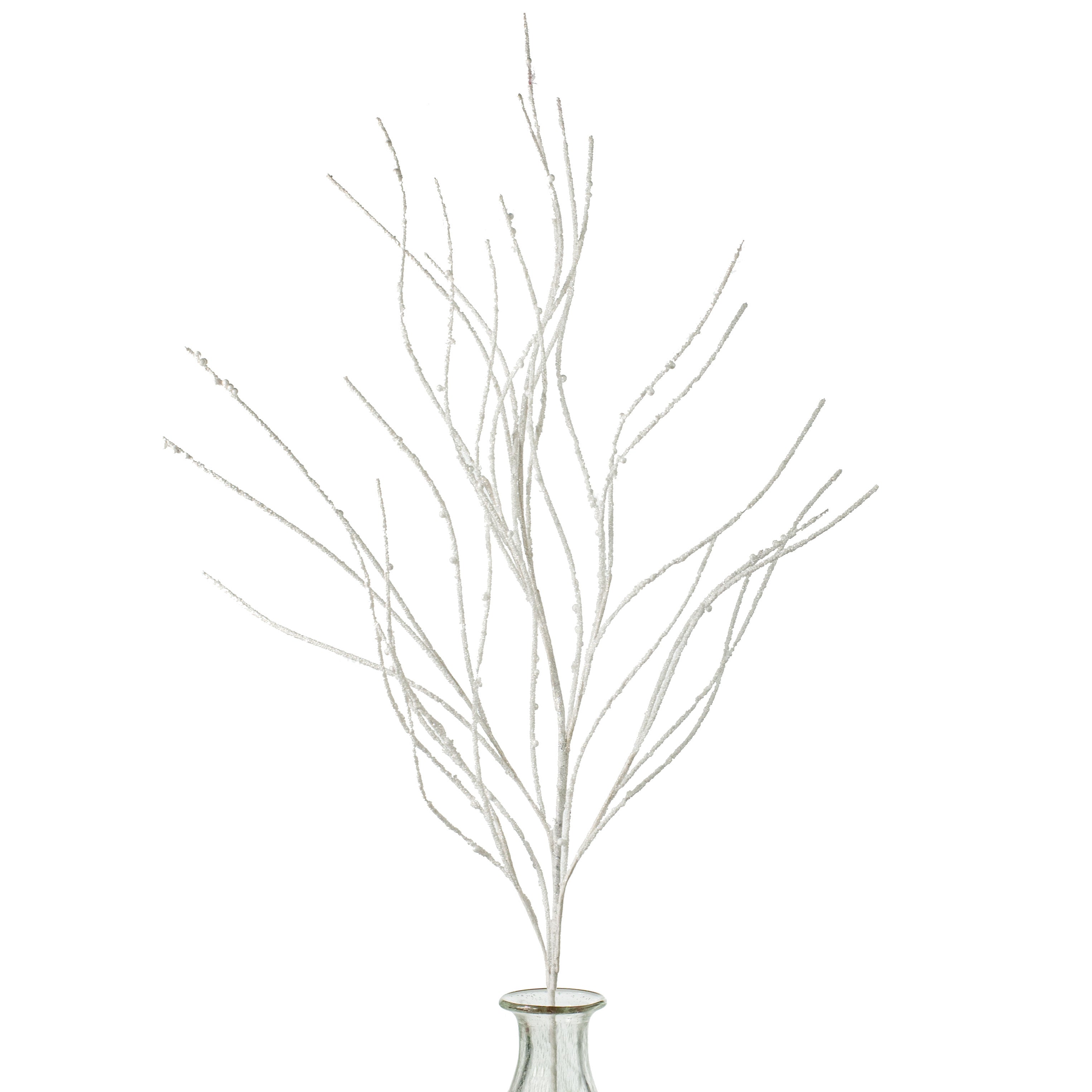 43" Glitter Twig Spray: White Item Number: 84098WT