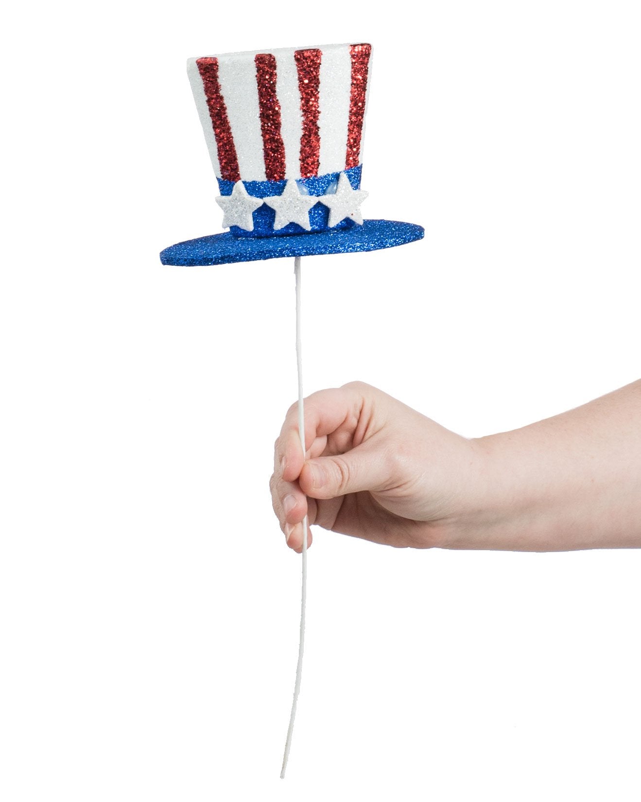 14" Glitter USA Top Hat Pick Lifestyle Photo