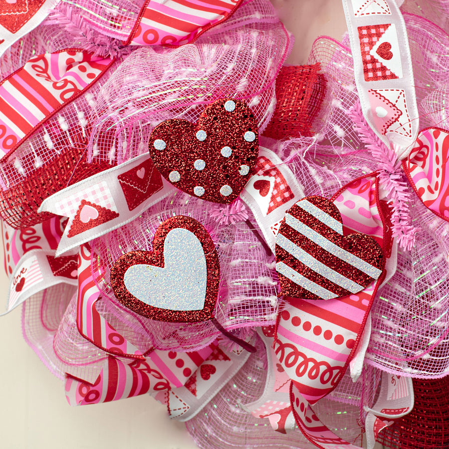 15" Glitter Valentine Heart Picks: 3 Assorted Lifestyle Photo