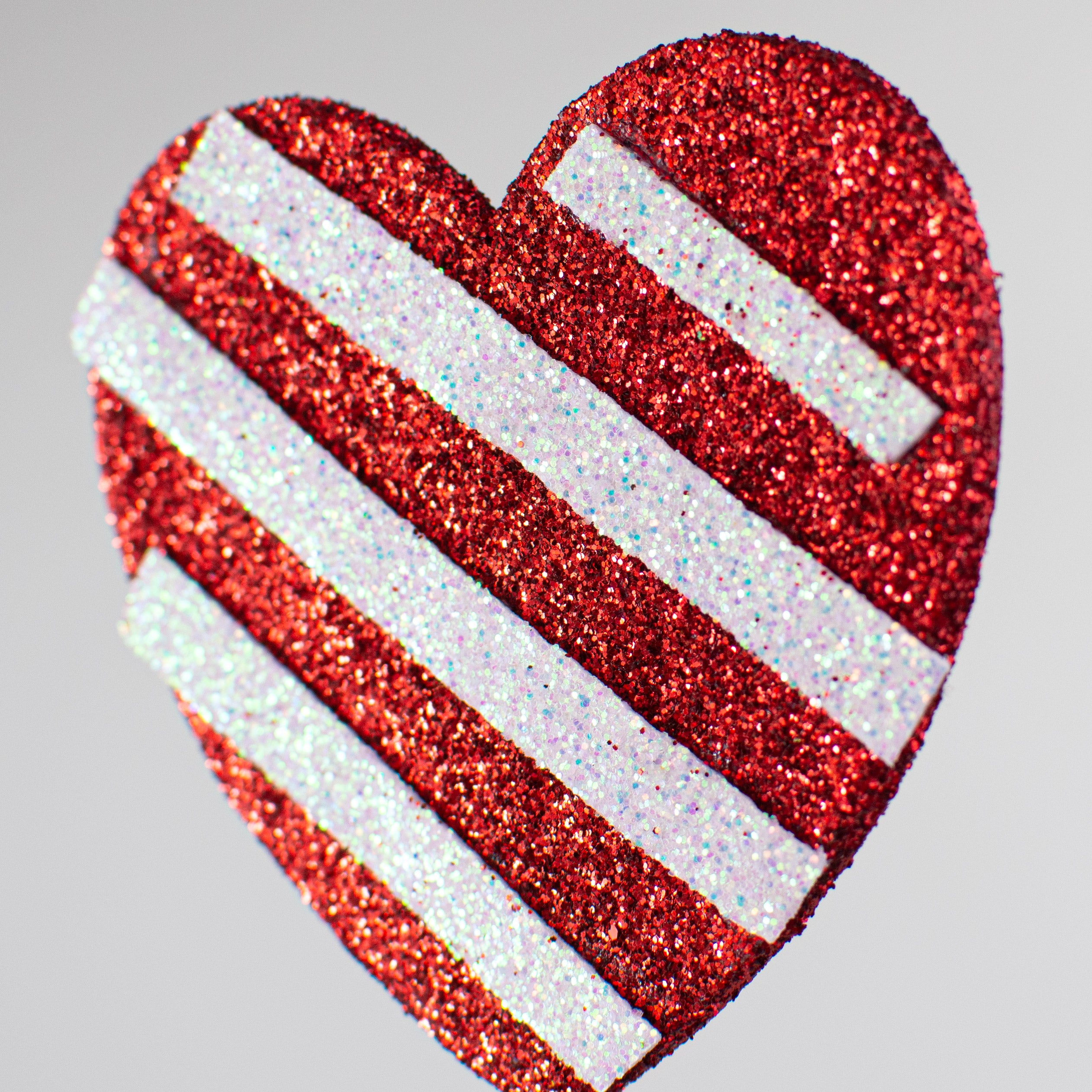 15" Glitter Valentine Heart Picks: 3 Assorted detail photo 4