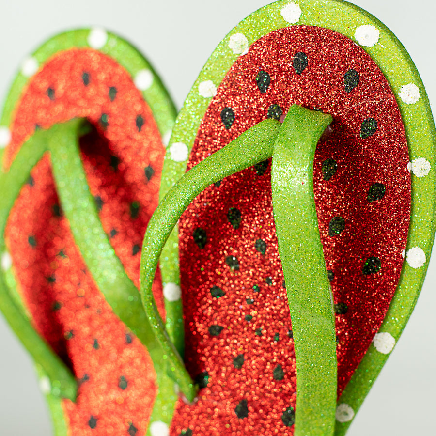 20" Glitter Watermelon Flip Flop Spray Lifestyle Photo