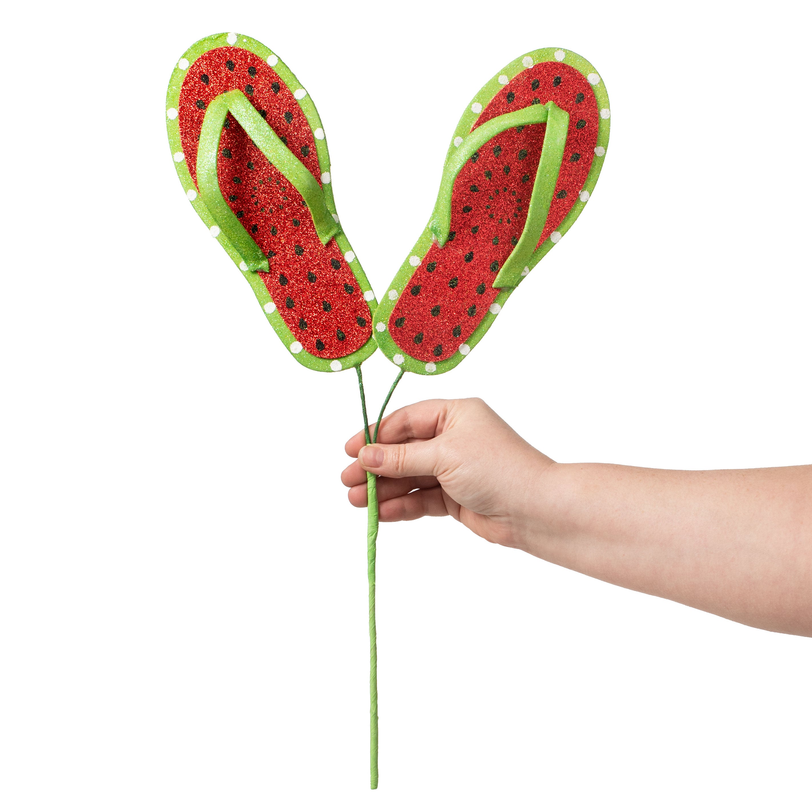 20" Glitter Watermelon Flip Flop Spray detail photo 3