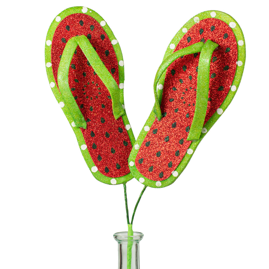 20" Glitter Watermelon Flip Flop Spray Item Number: 62671RDGN