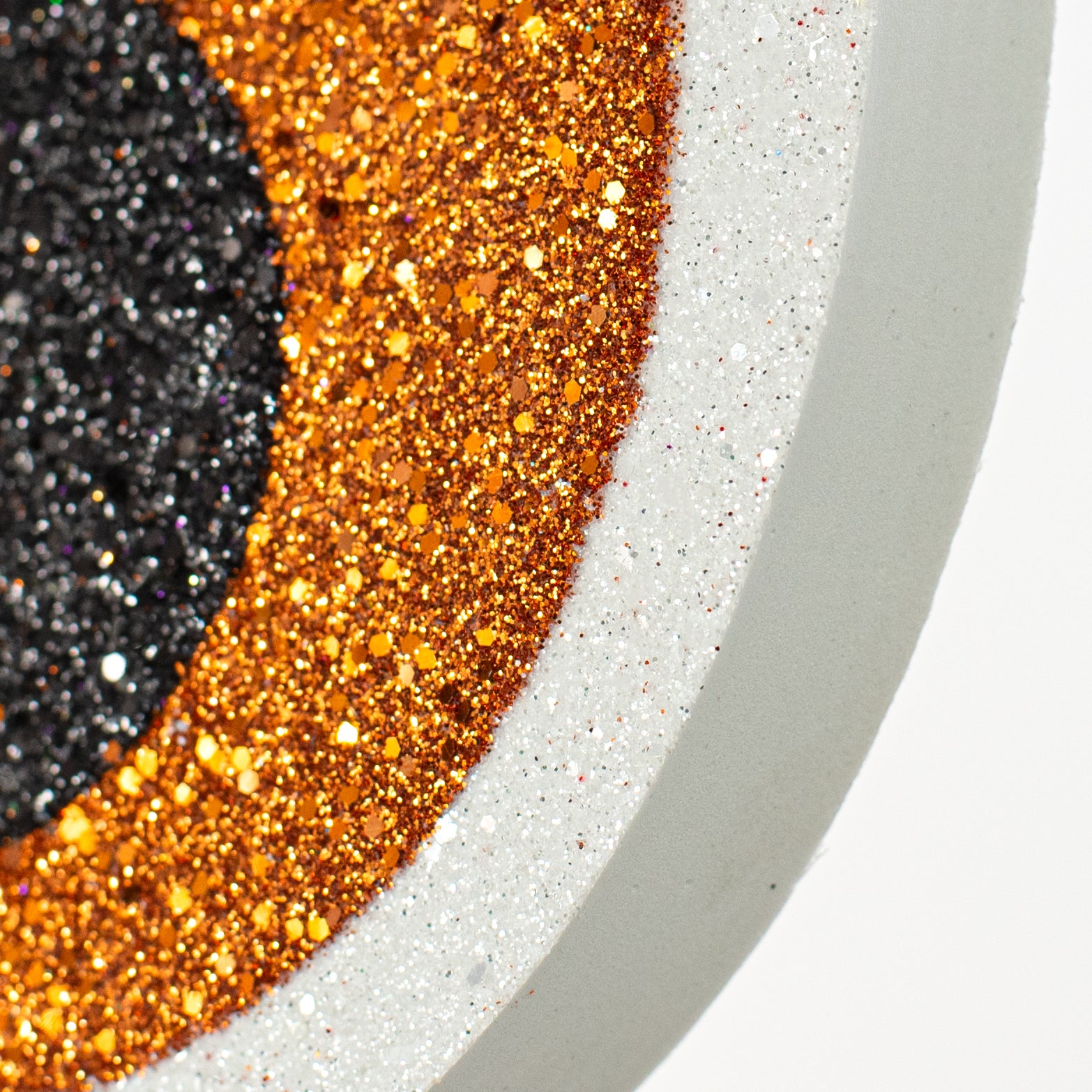 14" Glittered EVA Foam Eyeballs Hanger: Orange detail photo 3