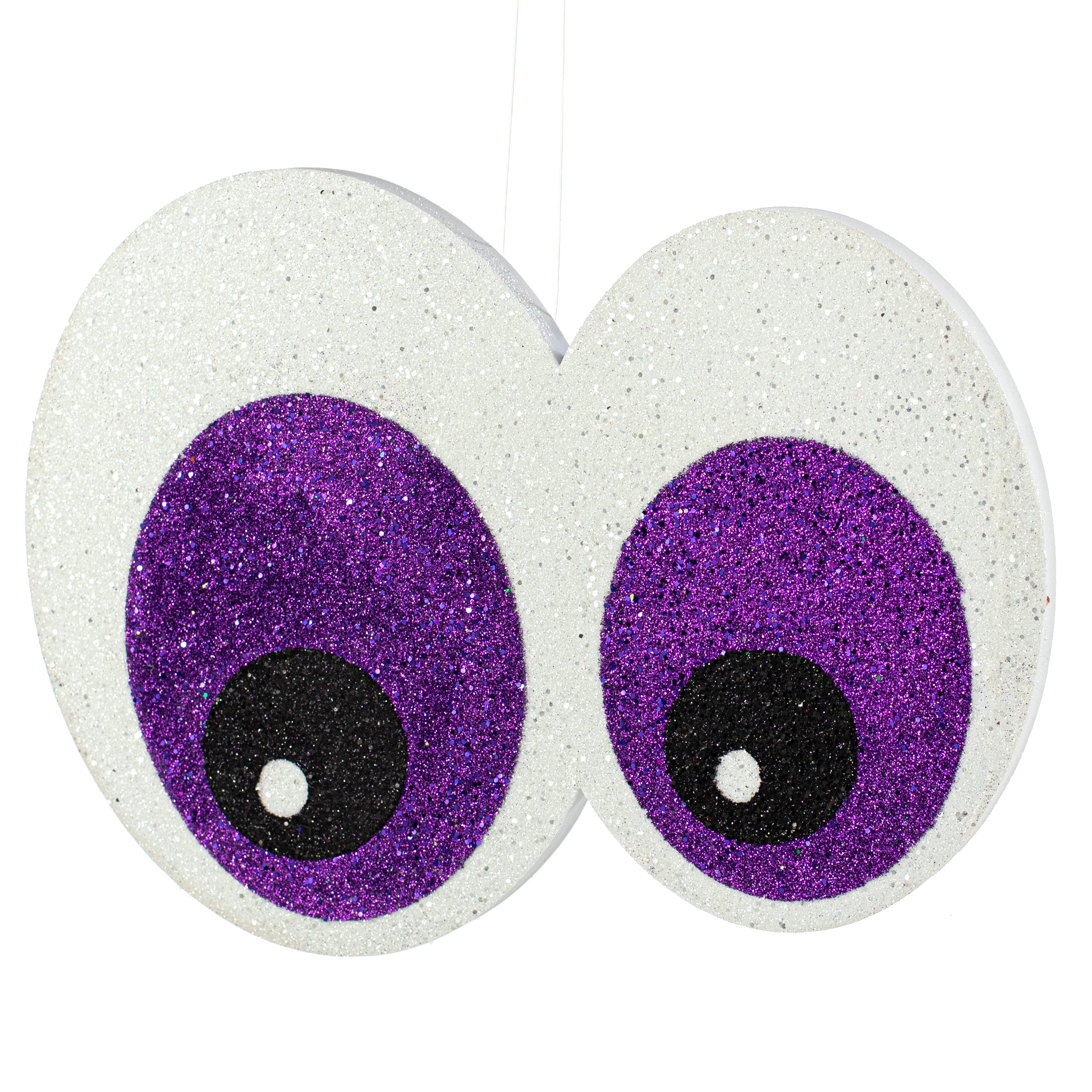 14" Glittered EVA Foam Eyeballs Hanger: Purple Item Number: HH759223