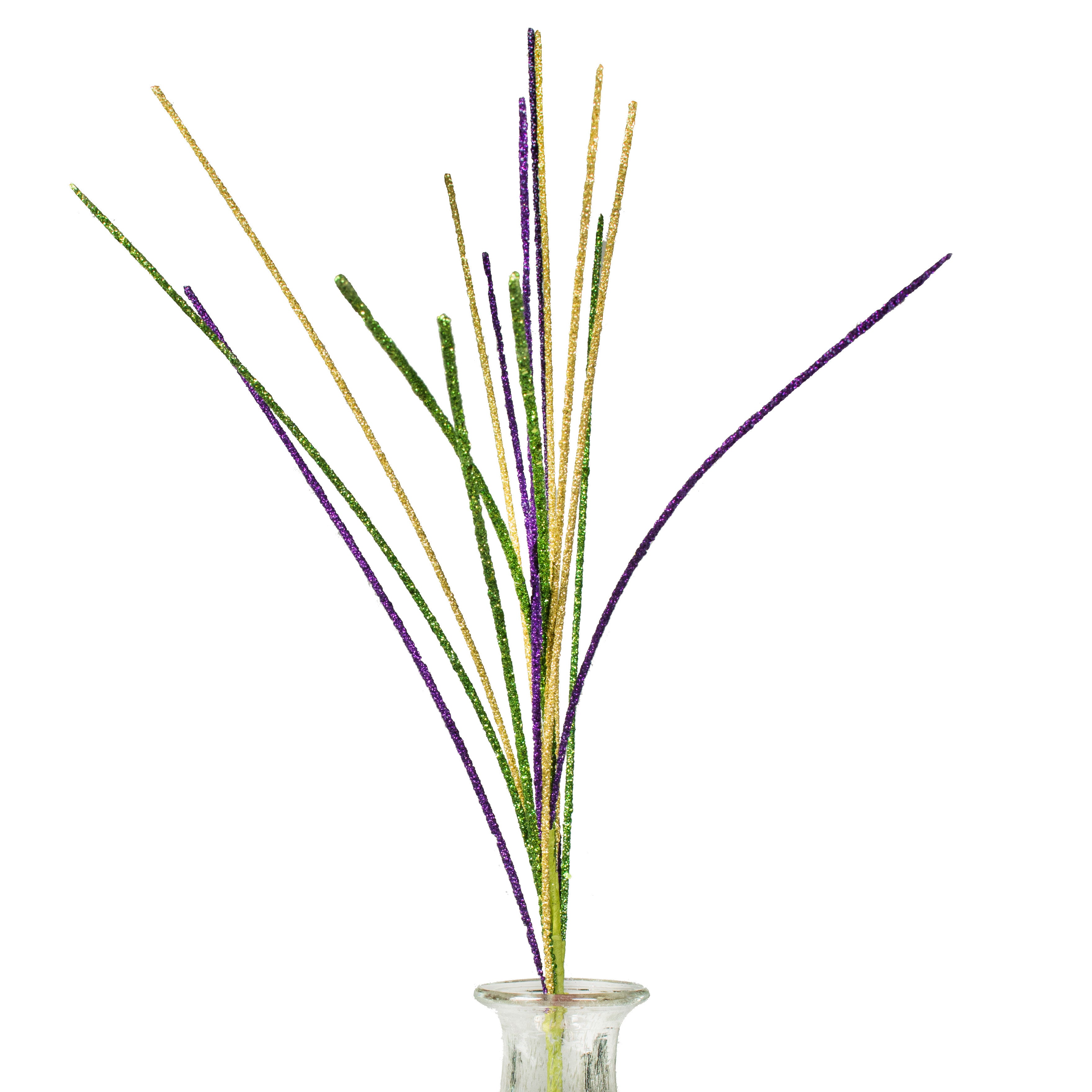 30" Glittered Mardi Gras Spray Item Number: 30-114