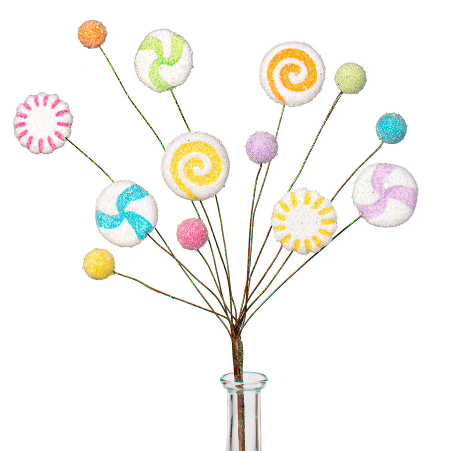 Glittered Pastel Candy Floral Spray: 22" Item Number: XS5660J5