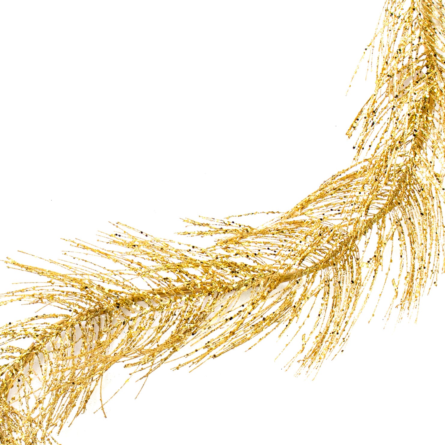 5' Glittered Pine Garland: Gold Item Number: XV798608