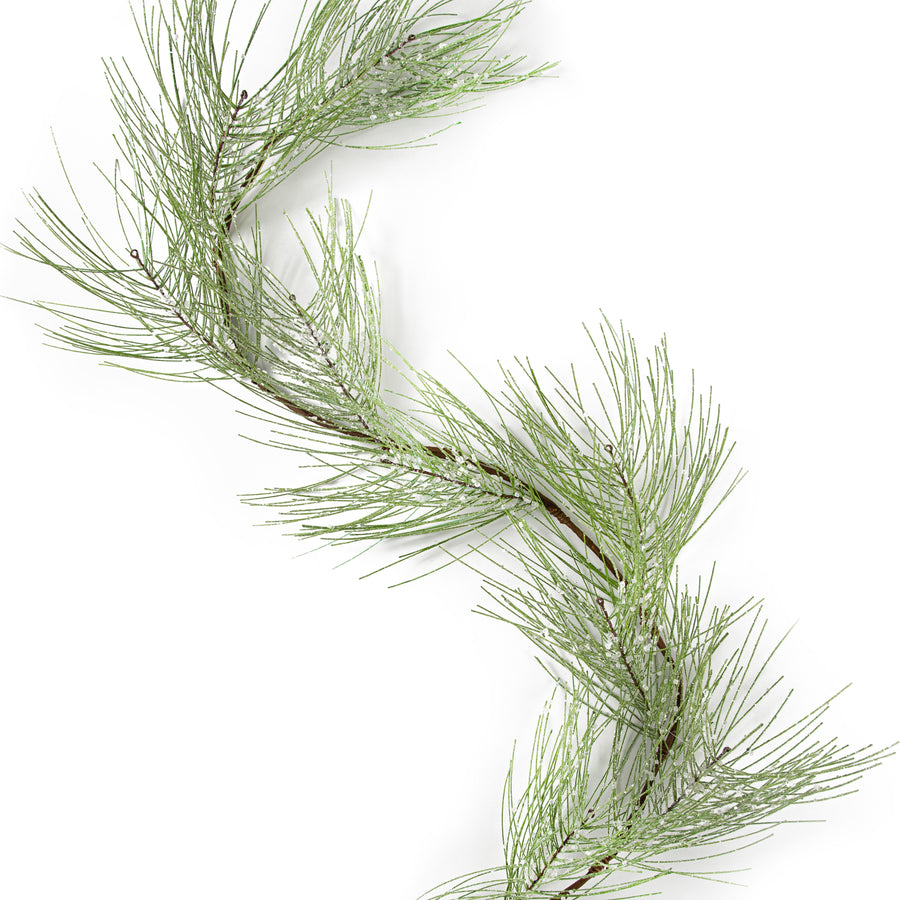5' Glittered Pine Garland Item Number: XX781009