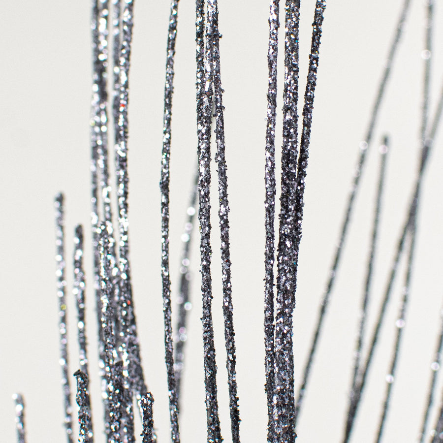 16" Glittered Pine Pick: Grey Lifestyle Photo