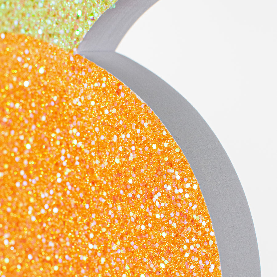 20" Glittered Polyfoam Carrot Hanger detail photo 3