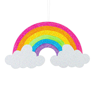 20" Glittered Polyfoam Rainbow Hanger Item Number: MS168345
