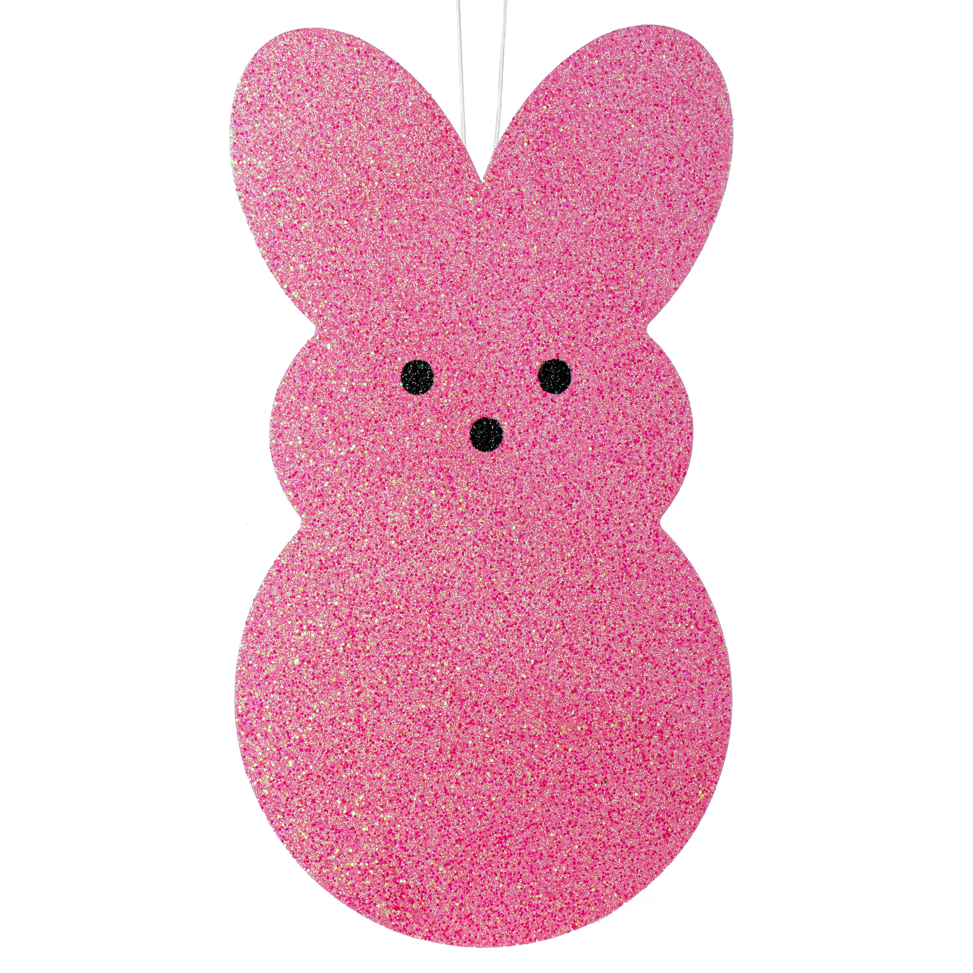 20" Glittered Polyfoam Sugar Bunny: Pink Item Number: MS167422
