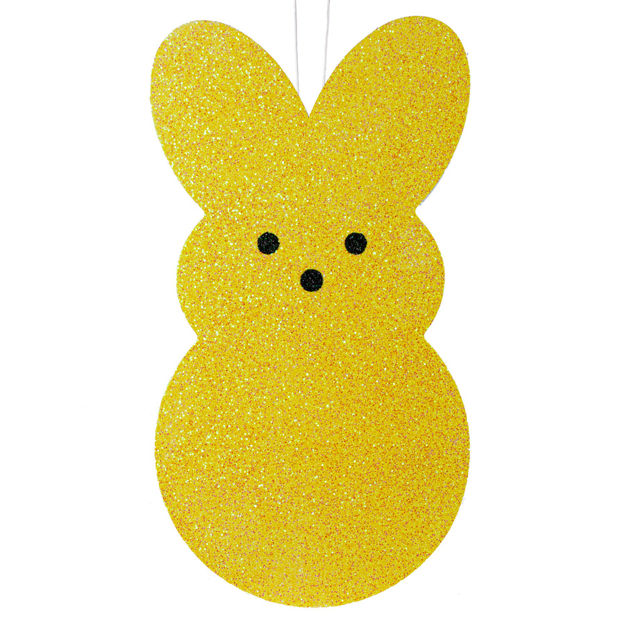 20" Glittered Polyfoam Sugar Bunny: Yellow Item Number: MS167429