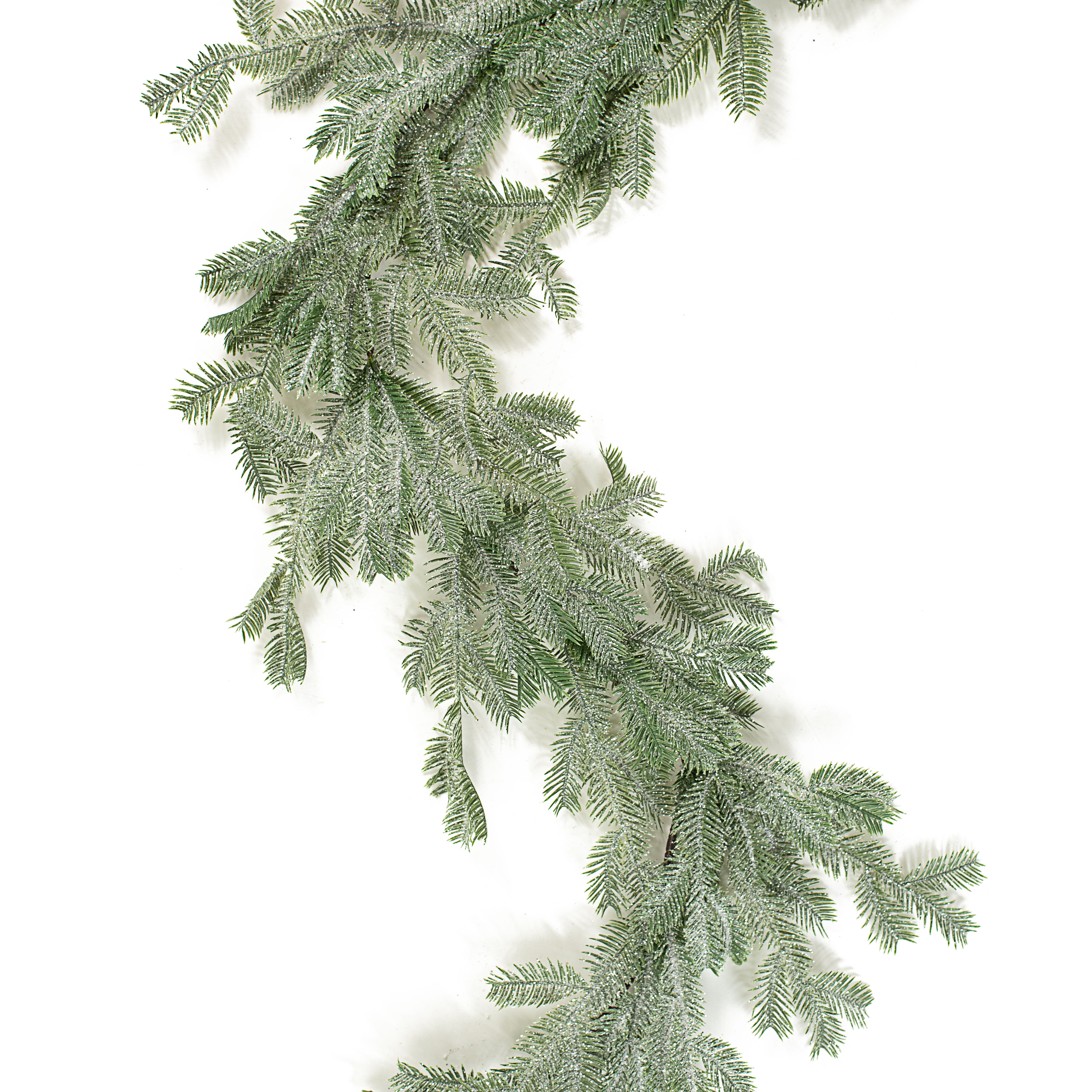 6' Glitzy Hemlock Pine Garland Item Number: 2833286GR