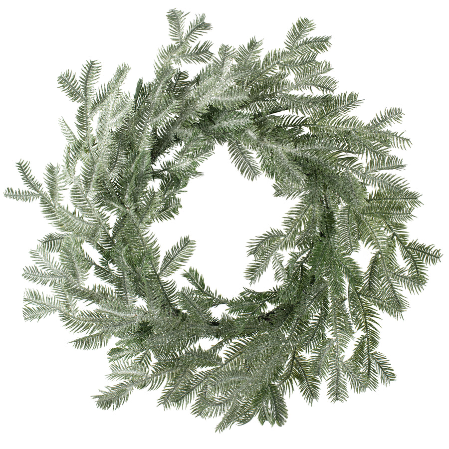 24" Glitzy Hemlock Pine Wreath Item Number: 2833287GR
