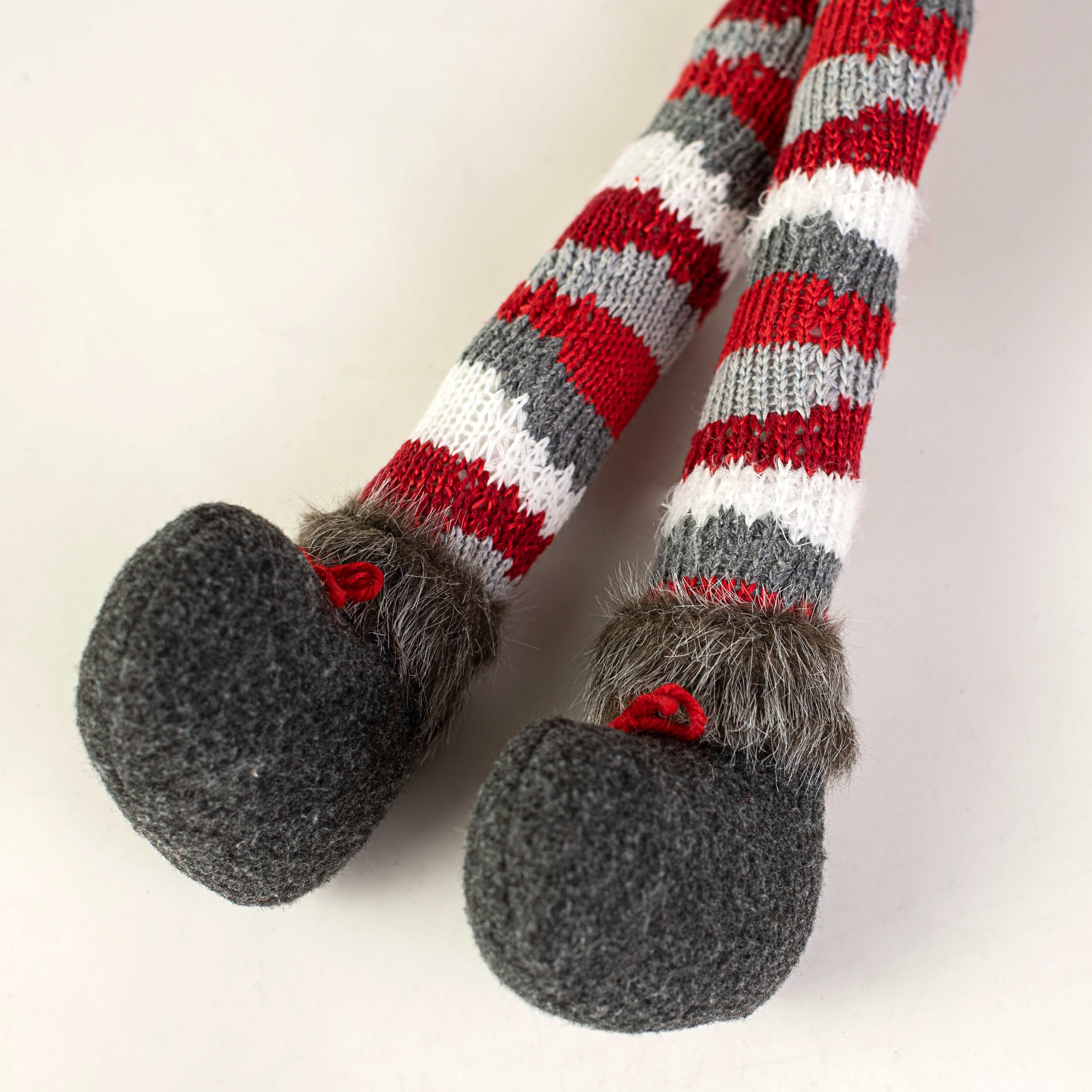Gnome Wreath Accent: Grey Herringbone (3 Piece) detail photo 4