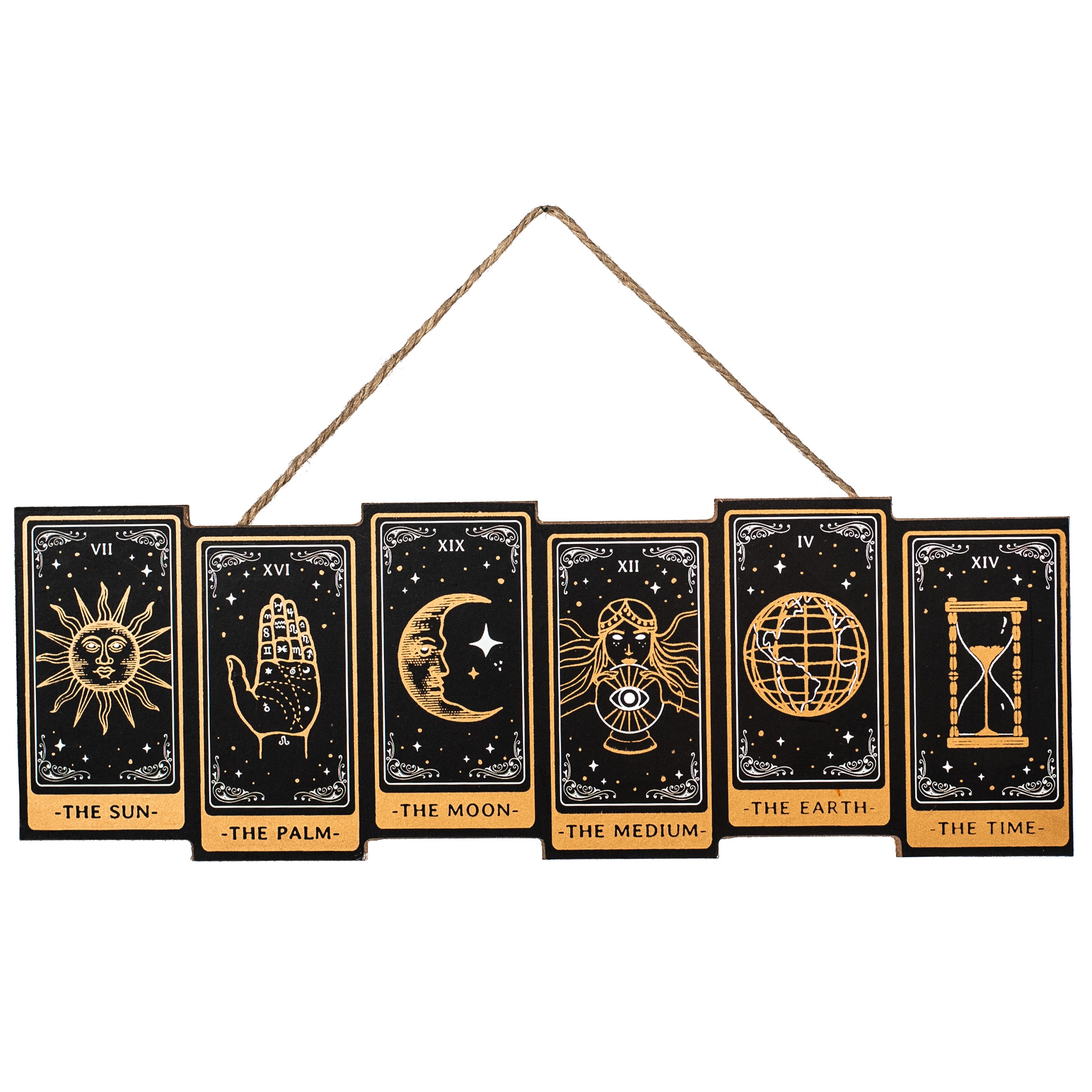 14" Gold Foil Tarot Card Block Sign Item Number: AP8608