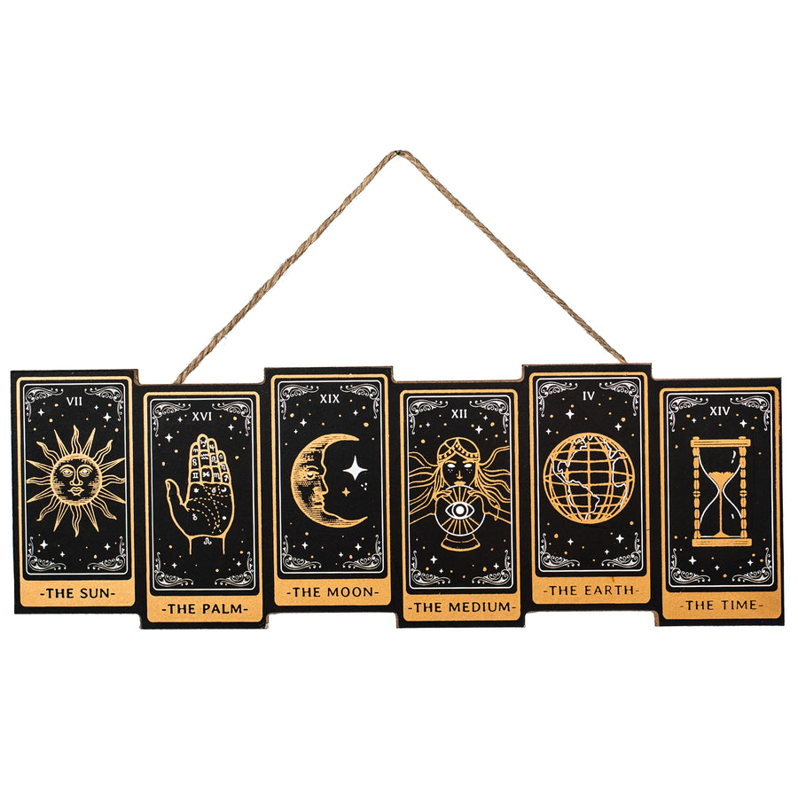 14" Gold Foil Tarot Card Block Sign Item Number: AP8608
