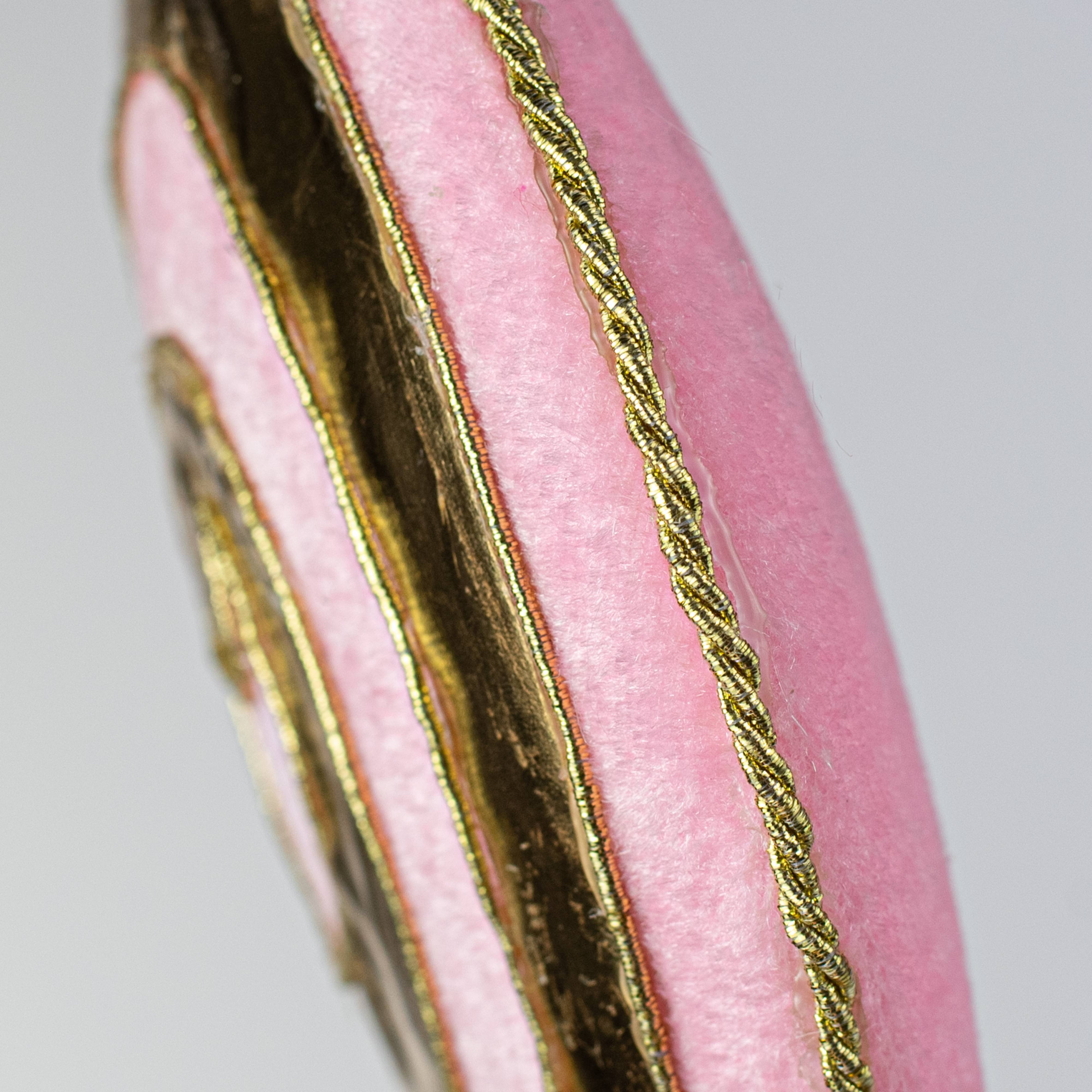 20" Golden Metallic Lollipop Pick: Soft Pink detail photo 4