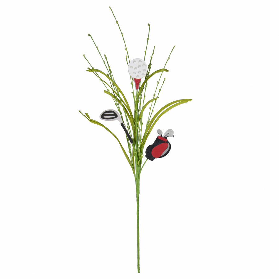 28" Golf Floral Spray: Ball, Club & Golf Bag Item Number: MN0017