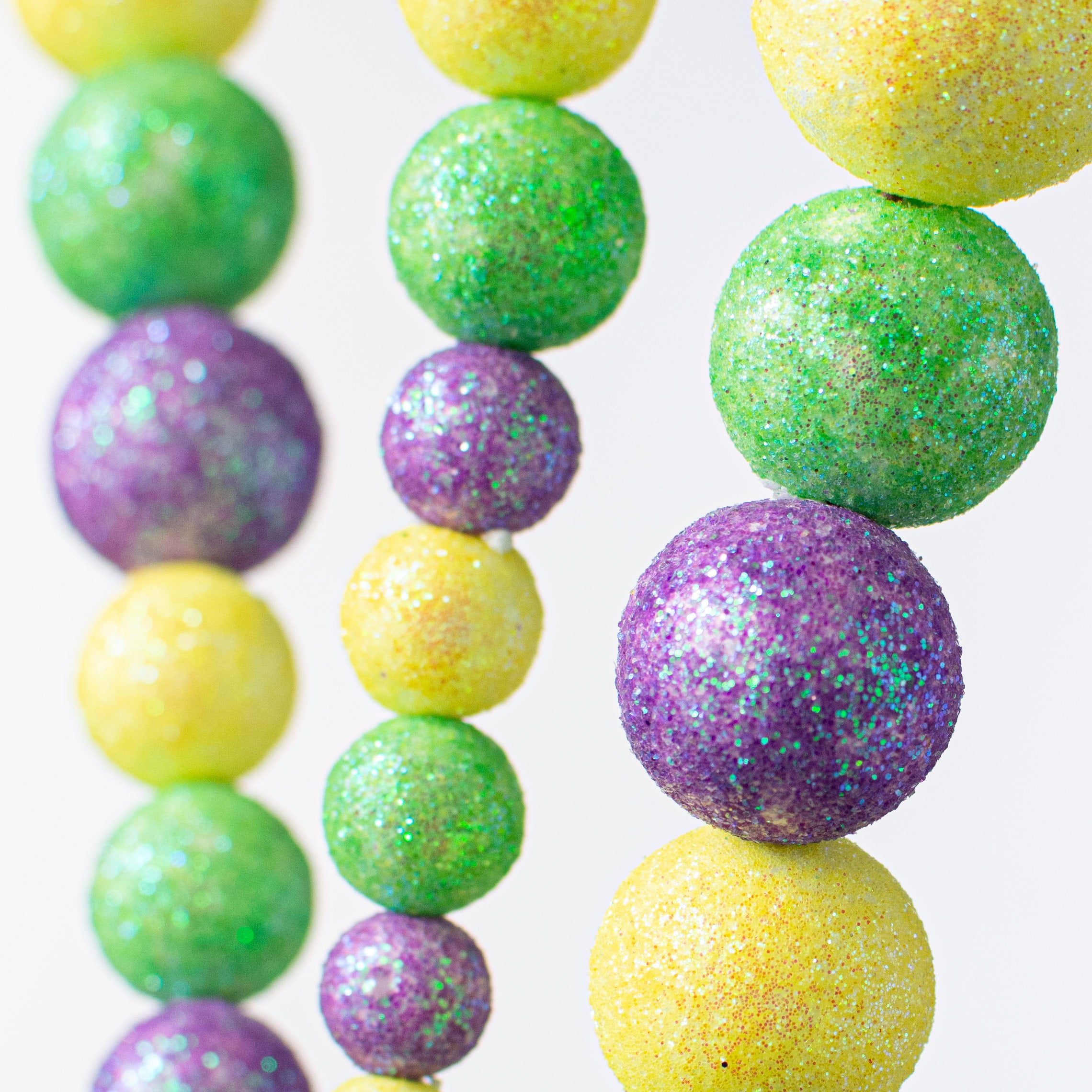 29" Graduated Ball Spray: Yellow, Lime Green, Lavender Lifestyle Photo