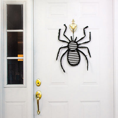 23" Grapevine Hanger: Black & White Stripe Spider Lifestyle Photo