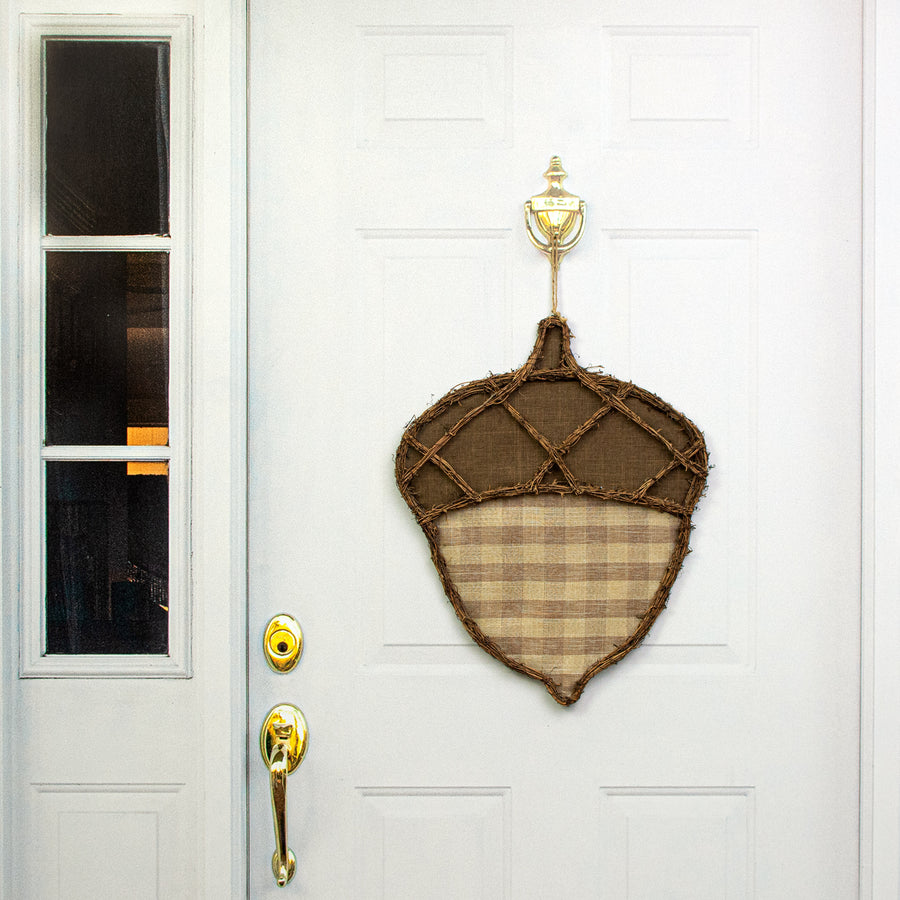 22" Grapevine Hanger: Brown & Beige Acorn Lifestyle Photo