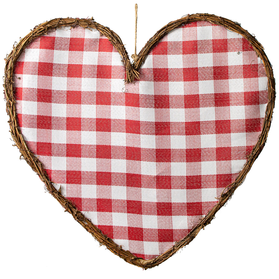 22" Grapevine Hanger: Check Heart Item Number: KG3020