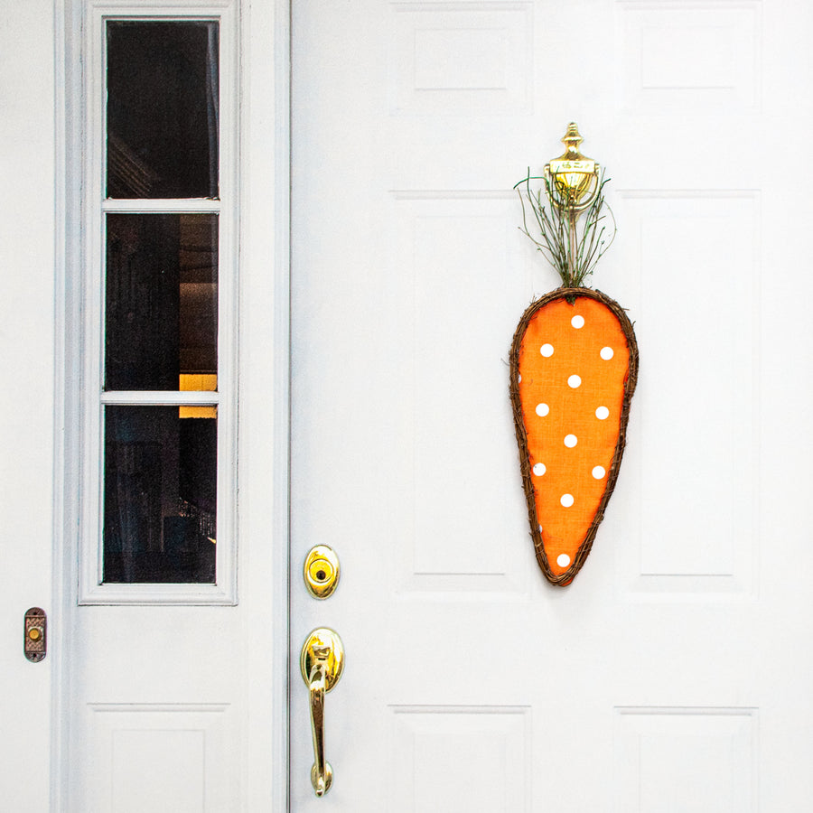 24" Grapevine Hanger: Polka Dot Carrot Lifestyle Photo