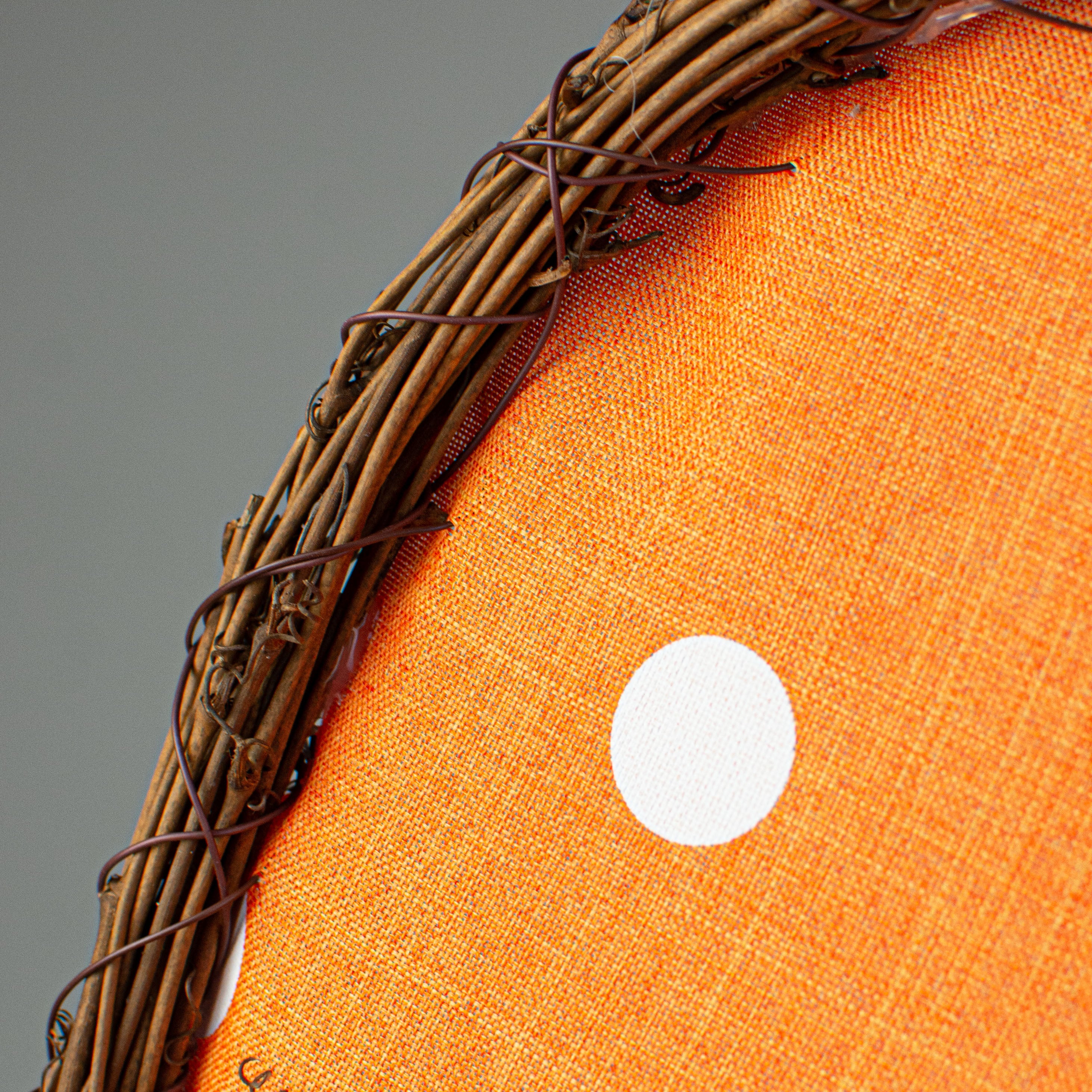 24" Grapevine Hanger: Polka Dot Carrot detail photo 4