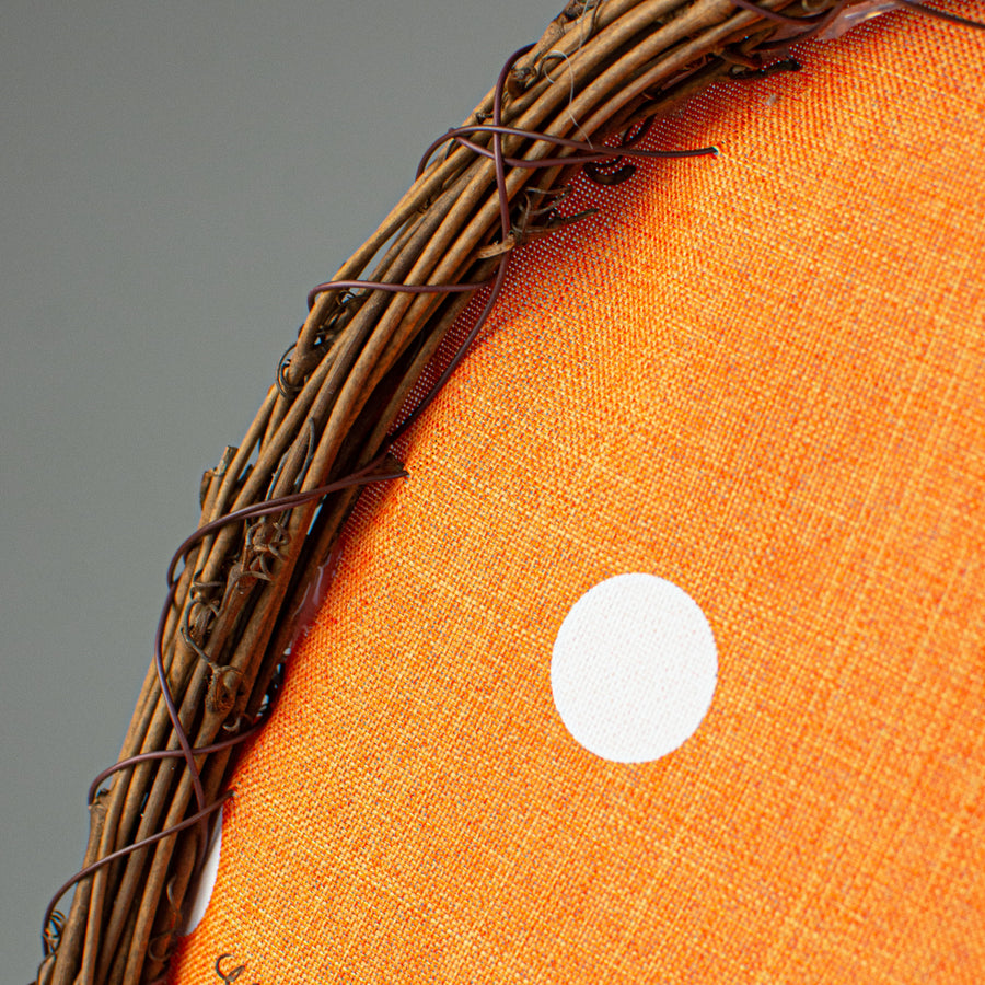 24" Grapevine Hanger: Polka Dot Carrot detail photo 4