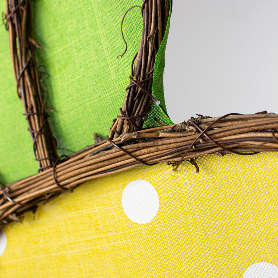 21" Grapevine Hanger: Polka Dot Lemon detail photo 3