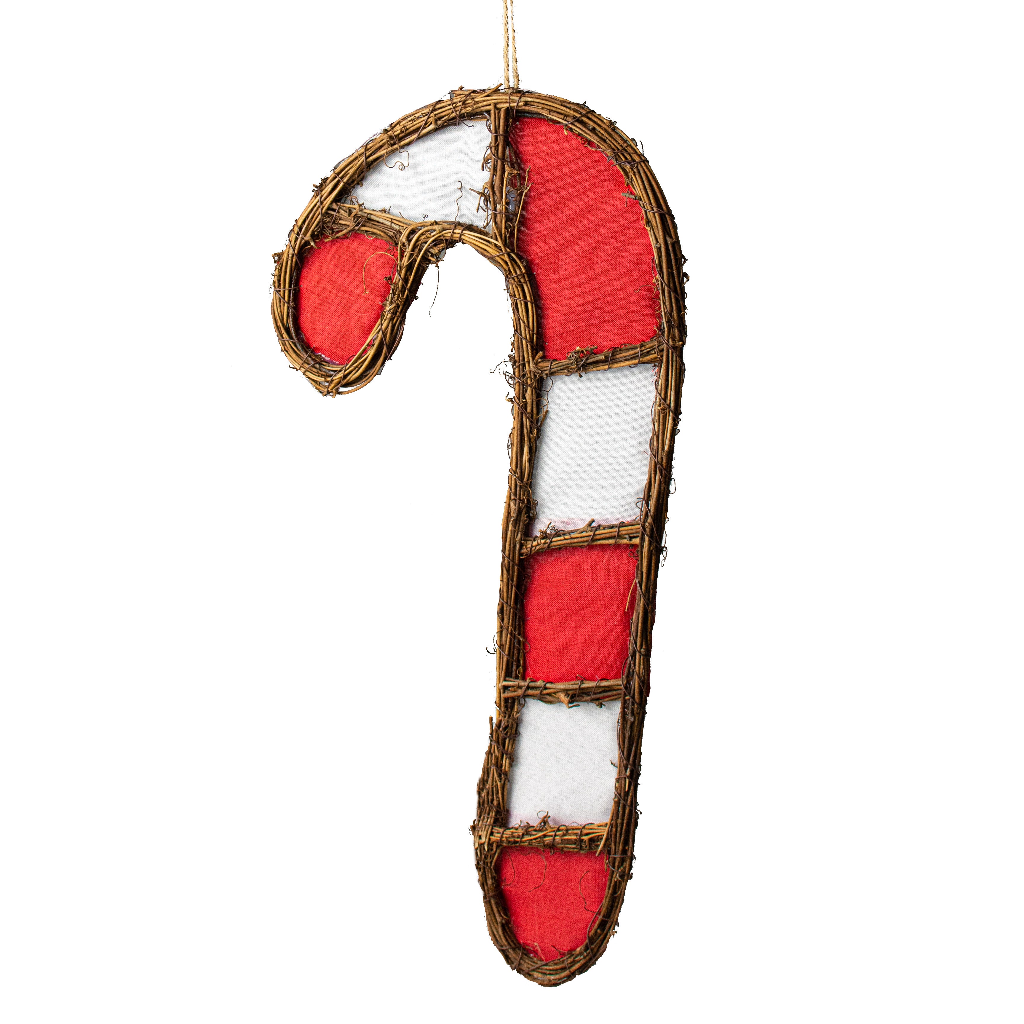 21" Grapevine Hanger: Red & White Candy Cane Item Number: KG309527