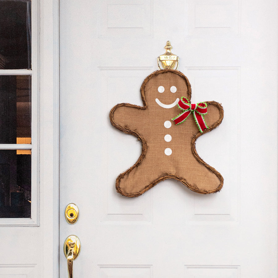 21" Grapevine Hanger: Tan Gingerbread Man Lifestyle Photo