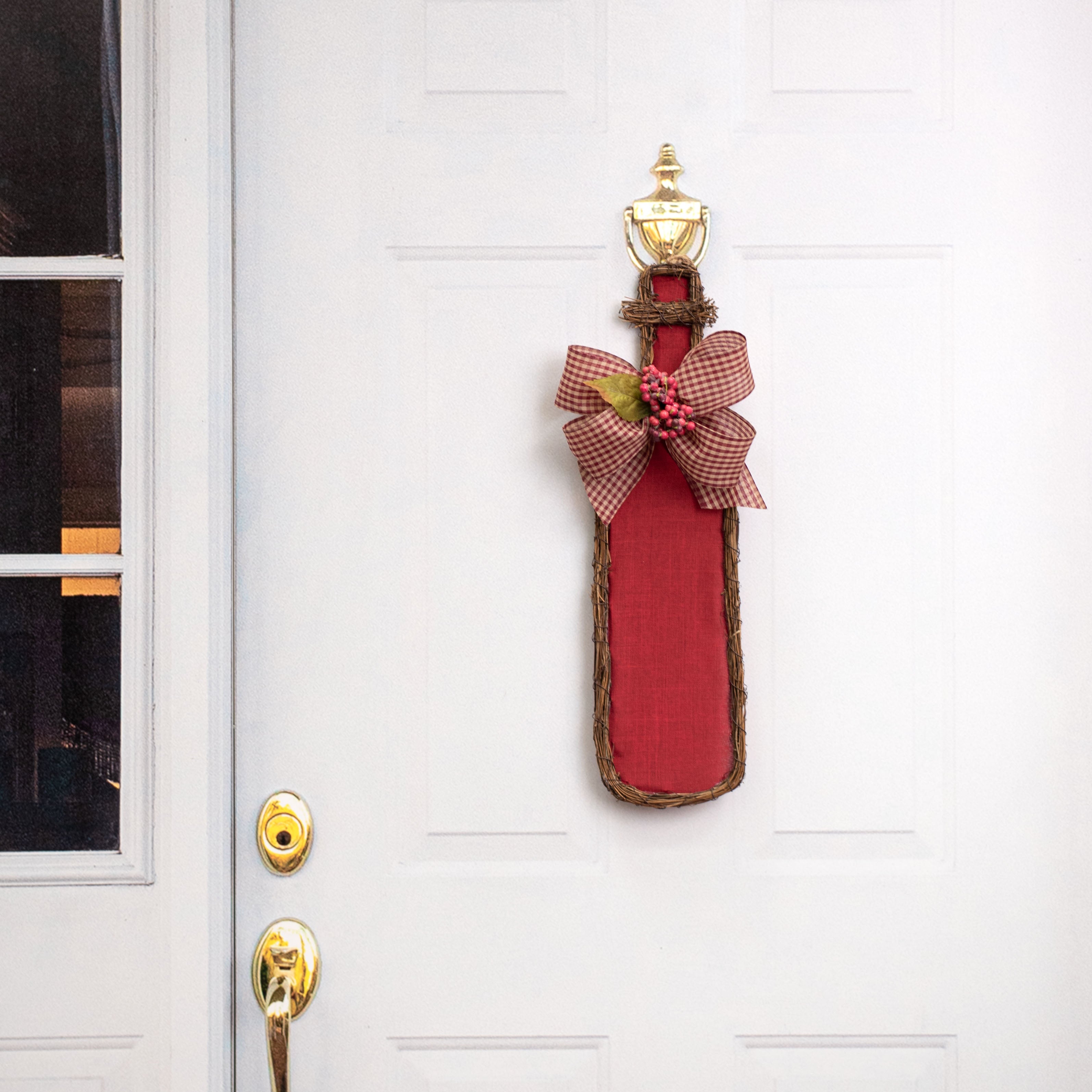 22" Grapevine Hanger: Wine Bottle Lifestyle Photo
