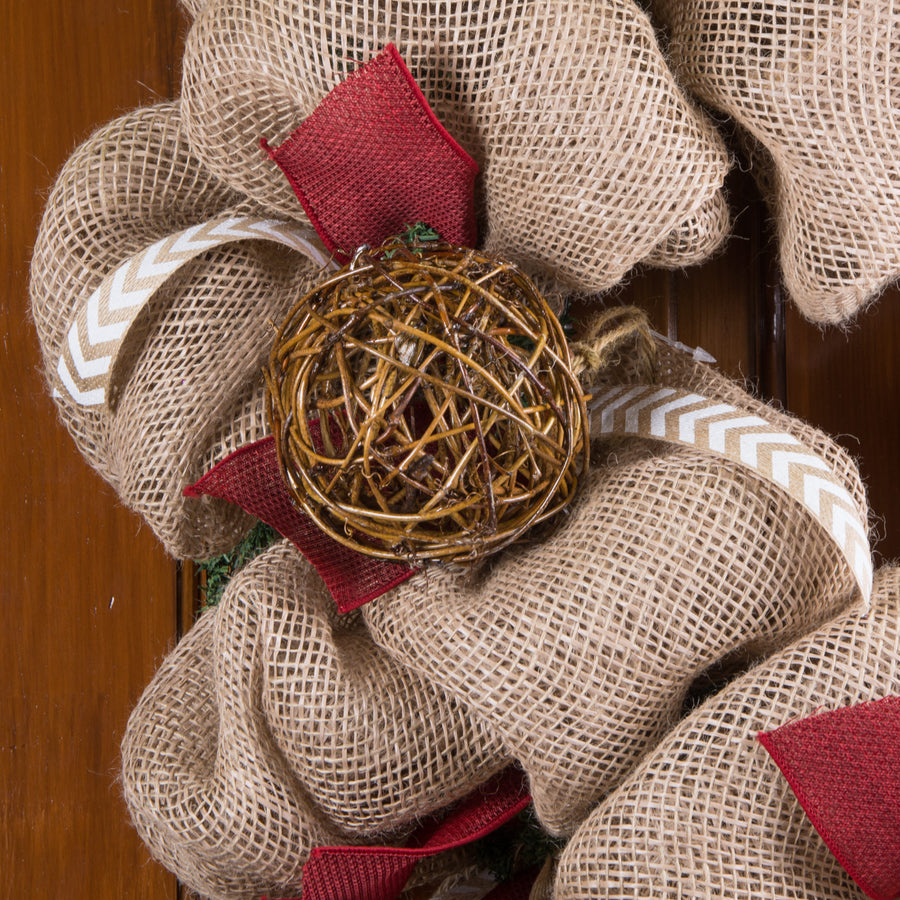 4" Grapevine Twig Ball: Natural Brown Lifestyle Photo