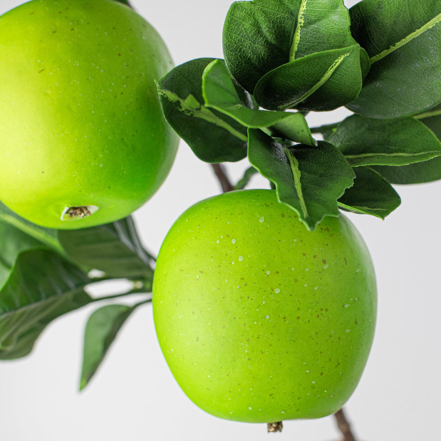 20" Green Apples & Leaves Spray Lifestyle Photo