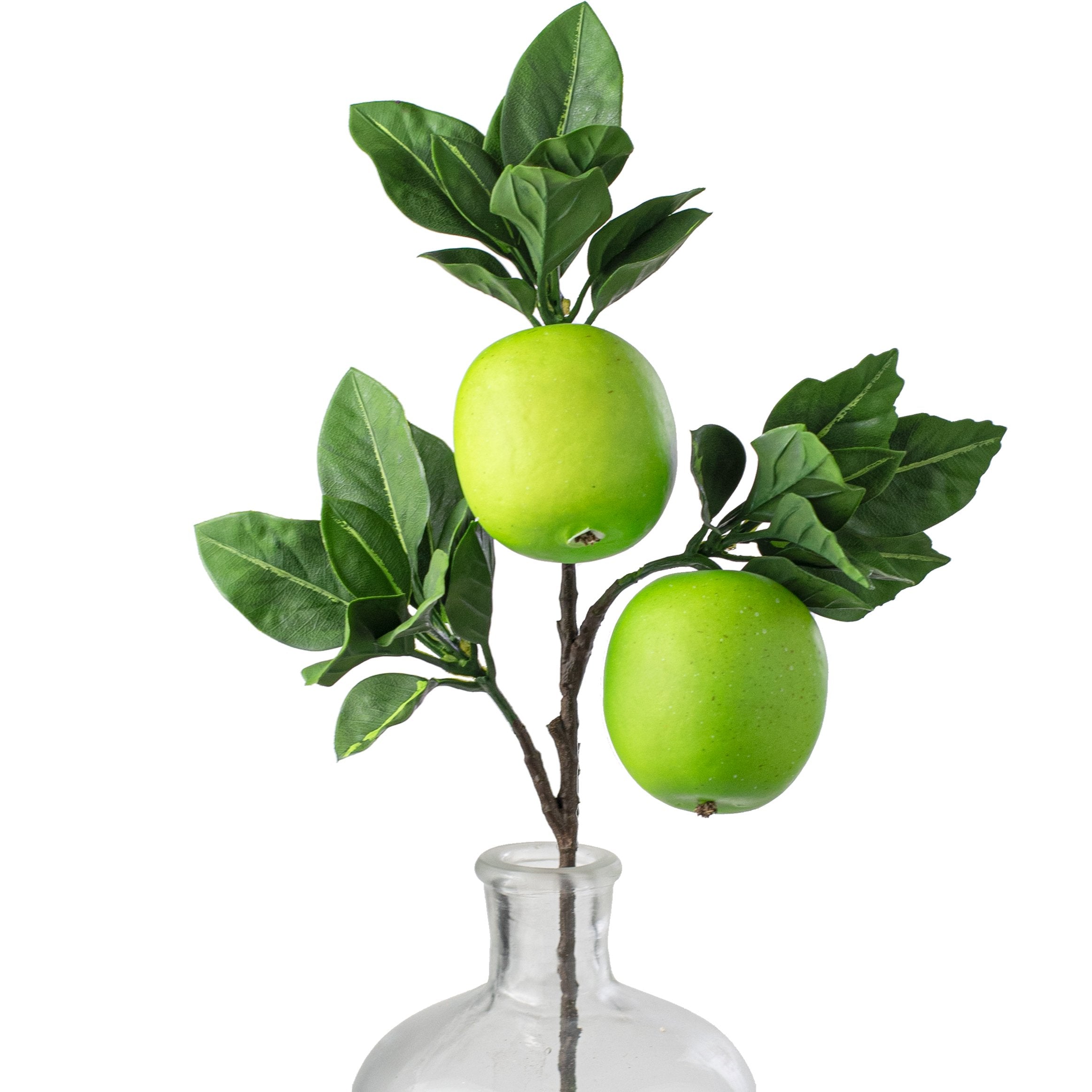 20" Green Apples & Leaves Spray Item Number: 212395