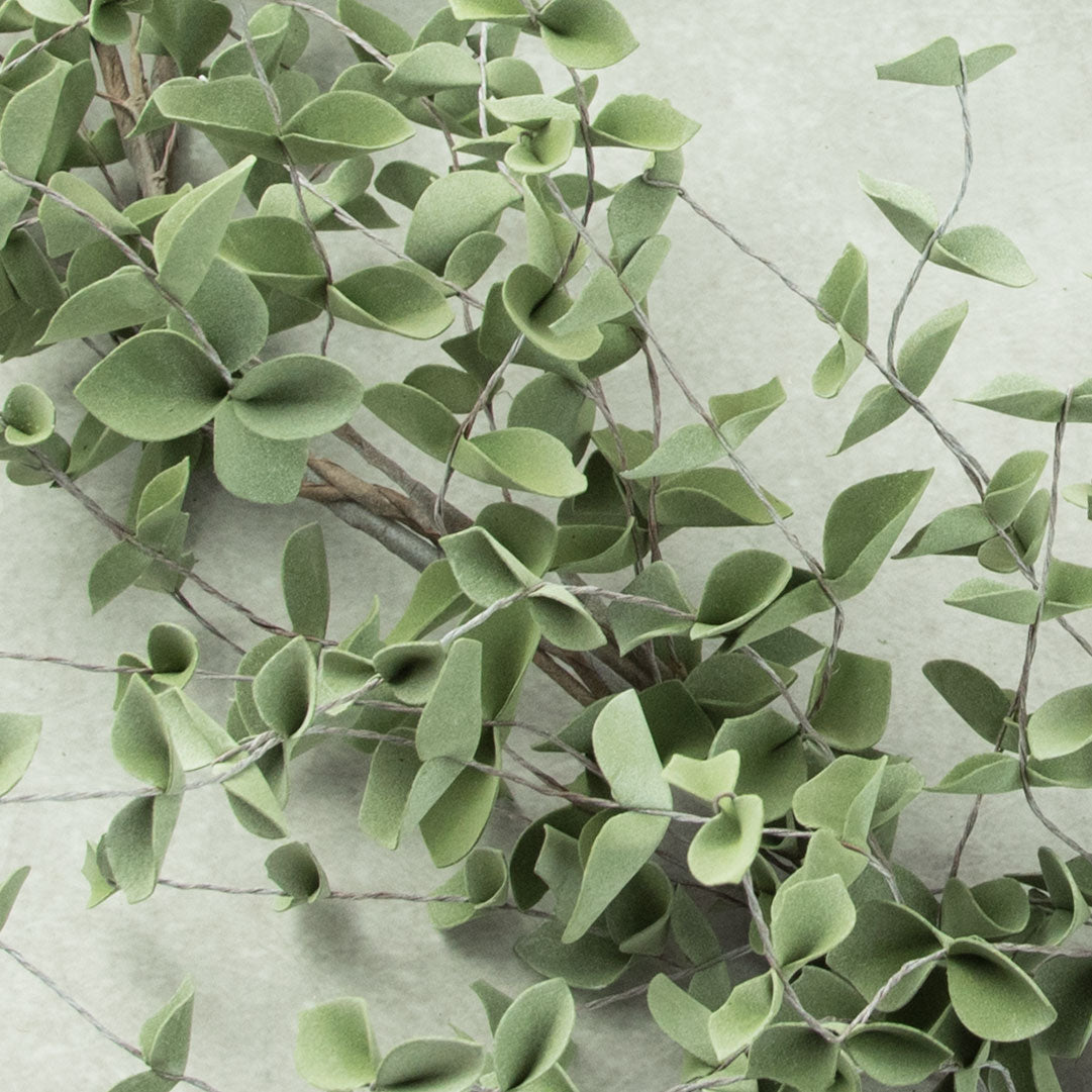 5' Green Eucalyptus Garland detail photo 3
