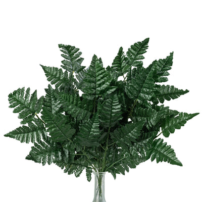 16" Green Leather Leaf Fern Picks (12) Item Number: 11201GN