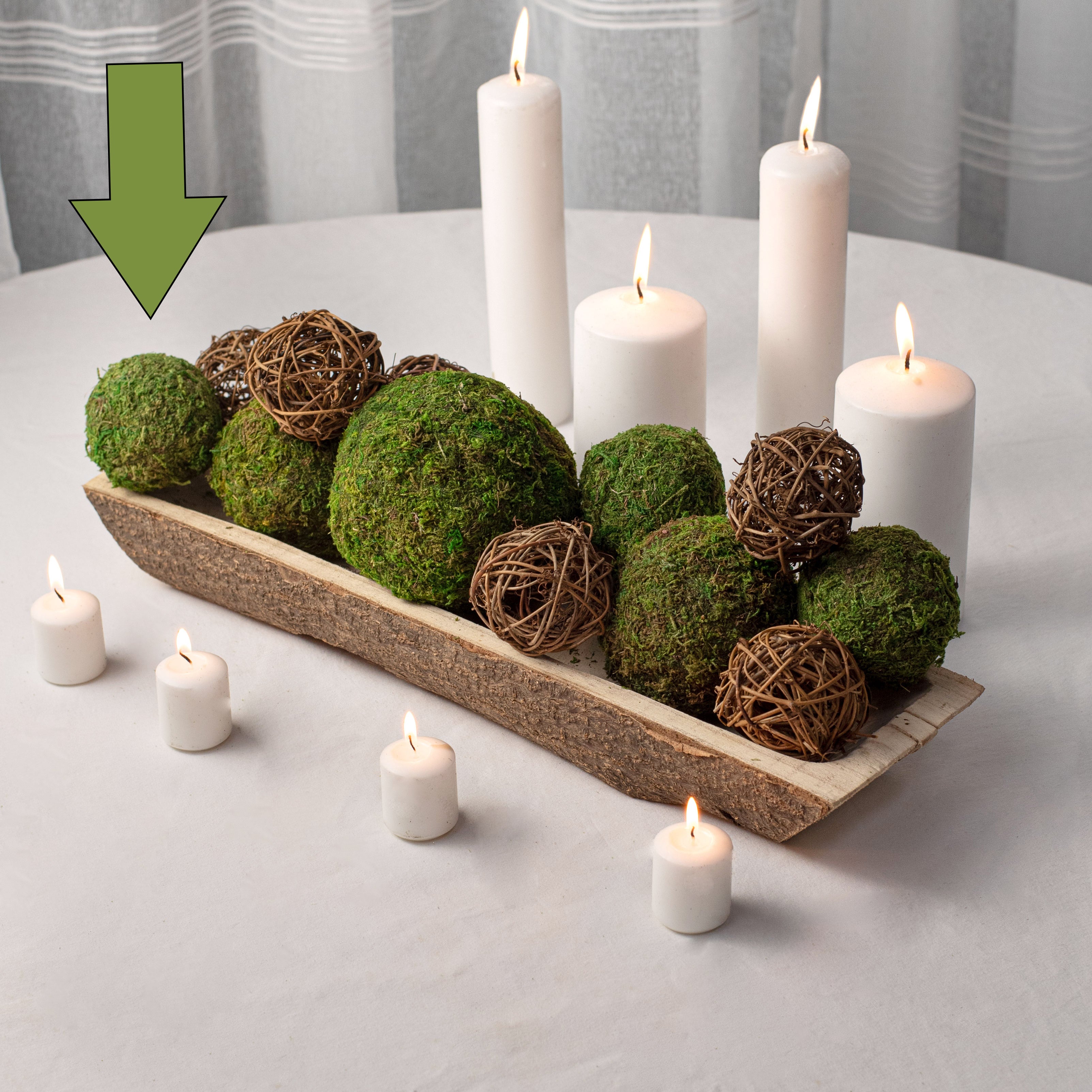 3" Green Moss Ball Lifestyle Photo