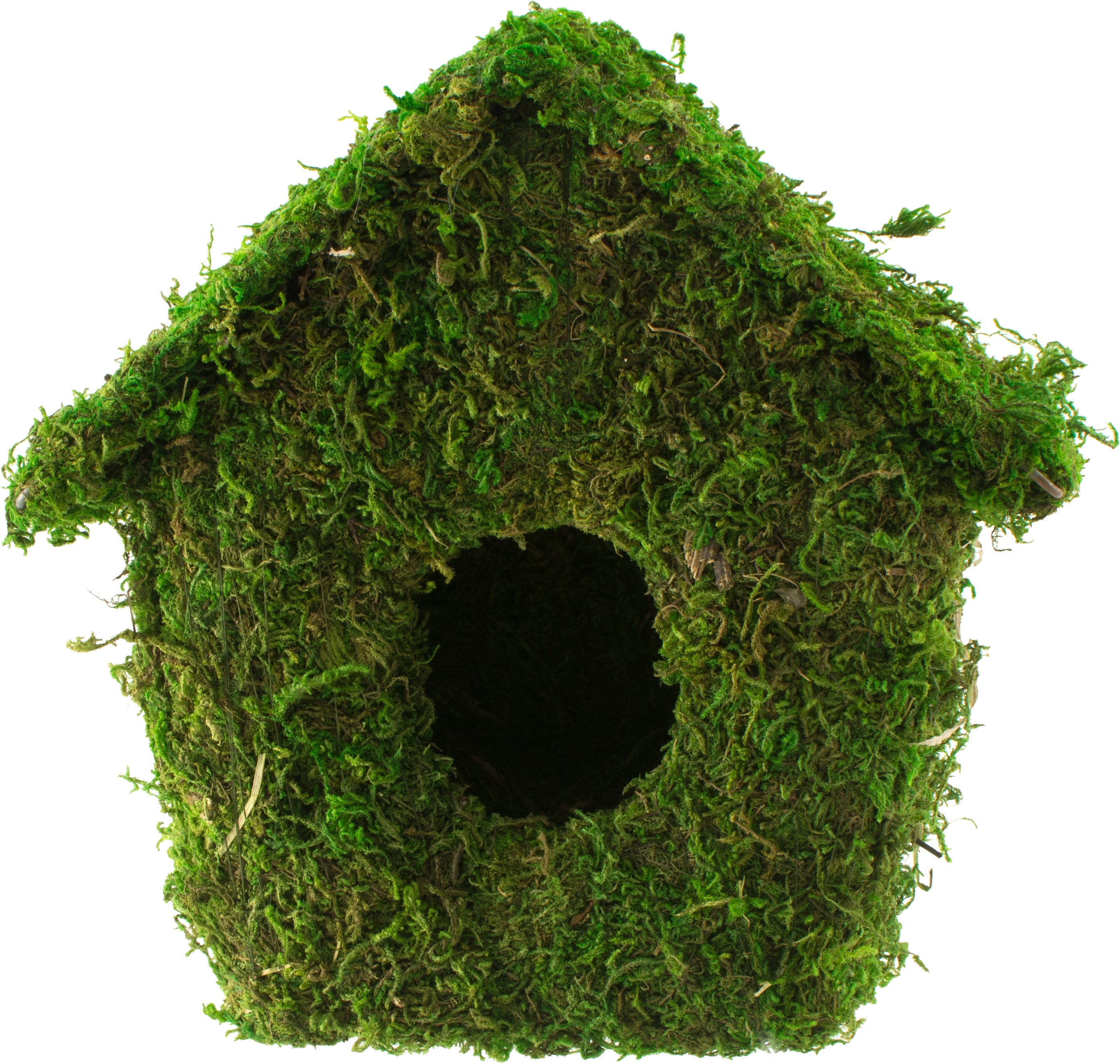 8" Green Moss Birdhouse Item Number: KC1053